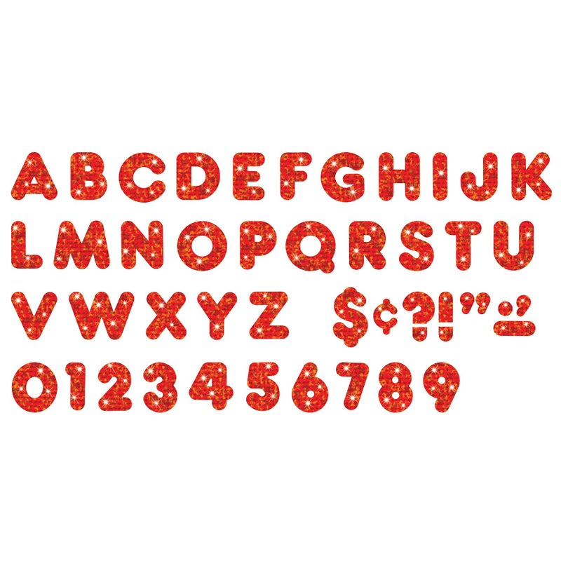 TREND Ready LettersÂ® - Casual Font Uppercase 4" Sparkle - Image 2